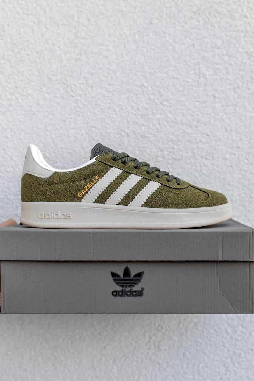 Кросівки чоловічі Adidas Gazelle хакі кеди модні весна літо стильні легкі молодіжні