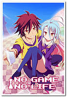 Нет игры - нет жизни (No Game No Life) - аниме постер