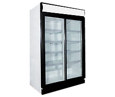 Шафа холодильна Nord Inter 1250 з подвійними скляними дверима  (1140 л) холодильне обладнання