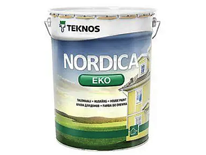 Водна фарба для дерева NORDICA EKO 3330 для зовнішніх робіт, Teknos, тонується по RAL від 1 літра, фото 1