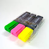 Набір з 3-х текстових маркерів, флуоресцентних, 2-4 мм Buromax, фото 2