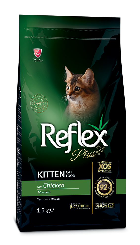 Reflex Plus (Рефлекс Плюс) корм для кошенят з куркою 1.5 кг