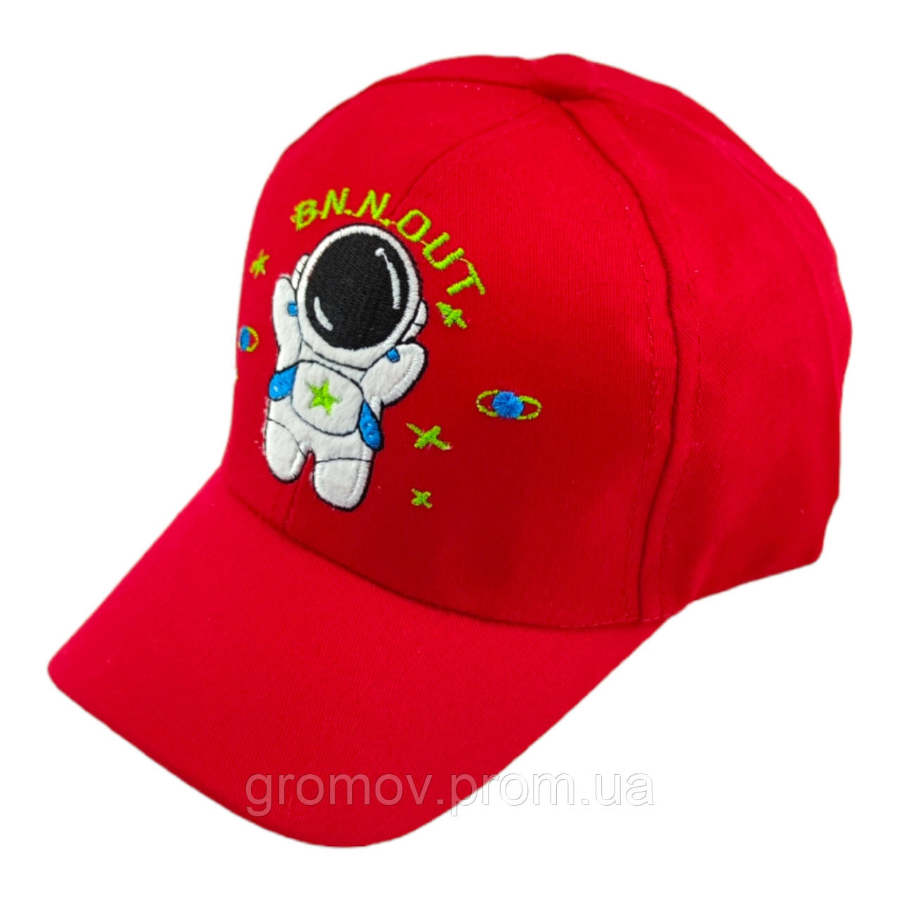 Кепка бейсболка дитяча 48-52 розмір бавовна літня головні убори червона (БД466), фото 1