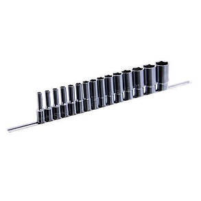 Набір довгих головок 1/2" 8-32мм 15шт (12-гранні) TOPTUL GAAQ1607U-12, фото 1