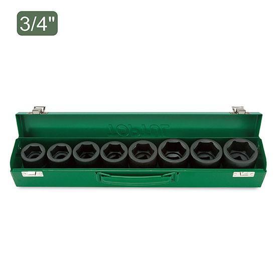 Набір торцевих головок ударних TOPTUL 3/4" 26-38 мм 8 шт GDAD0801