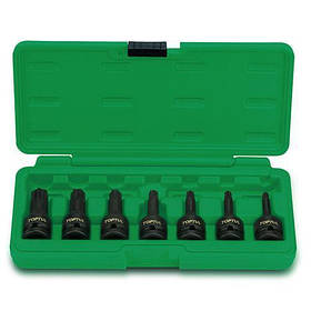 Набір ударних головок TORX Т30-T70 1/2" 7шт TOPTUL GDAI0701