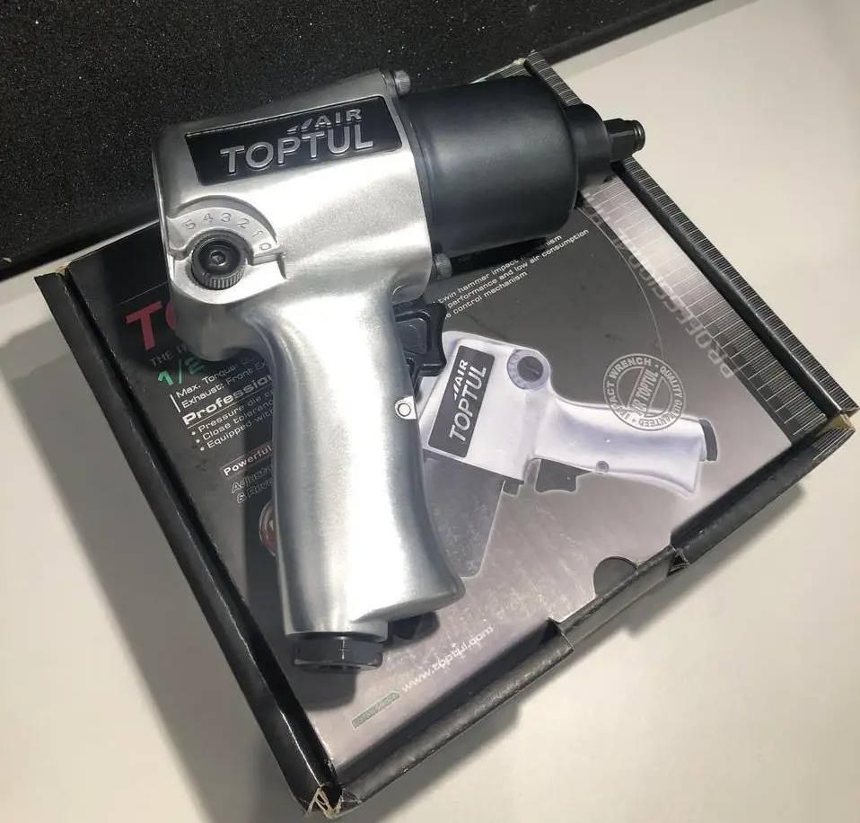 Гайковерт пневматичний 1/2" 814Nm 8000б/хв TOPTUL KAAA1660B пневмогайковерт професійний