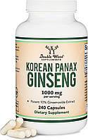 Double Wood Korean Panax Ginseng / Корейський женьшень адаптоген 240 капсул 09/24