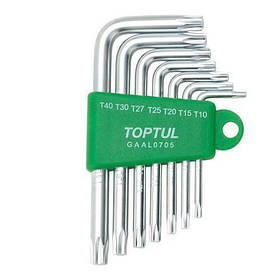 Набір ключів TORX Г-обр. TOPTUL T10-T40 7ед. GAAL0705