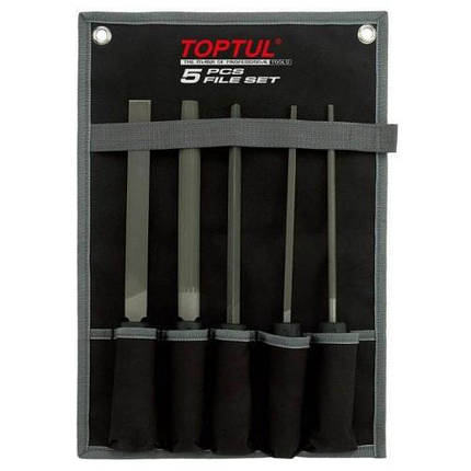 Набір напилоків у чохлі TOPTUL 5 од. GPAQ0503, фото 2