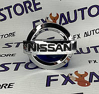 Эмблема шильдик логотип NISSAN 100 х 85 мм (100х86) Хромированная Ниссан