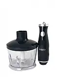 Блендер заглибний 3 в 1 Blender Set 500W  ⁇  Багатофункціональний блендер Подрібнювач продуктів чорний, фото 5