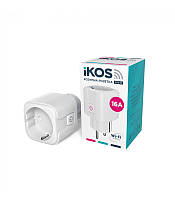 Розумна Wi-Fi розетка IKOS SMS-01 White (0009-CSS)