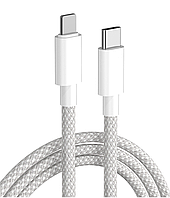 Шнур для айфона в тканинному обплетенні Lightning USB Type C/USB C кабель для iPhone лайтінг 2 м