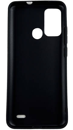TPU чохол накладка матовий для ZTE Blade A52 чорний, фото 3