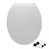 Сидіння для унітазу "Мушля" біле