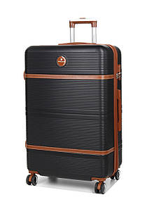 Валіза велика L чорна 76х49х28(+5)см/110л/4.3кг//Worldline 629