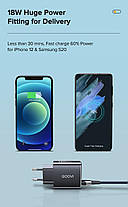 Швидкий зарядний пристрій QOOVI, 1 USB-порт Travel Charger Є Швидке заряджання!, фото 3