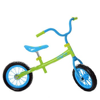 Дитячий біговел з регулюванням сидіння PROFI KIDS 12 дюймів M 3255-4 Салатовий