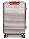 Валіза середня M шампань 66х42х25(+5)см/74л/3.6кг/Worldline 629, фото 3