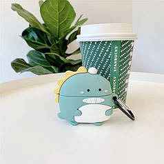 Чохол для навушників Apple AirPods 3 Динозавр Дракон + карабін