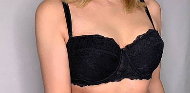 Бюстгальтер на тонкому поролоні в чашці D 50268 La Vivas, колір Чорний, розмір 85D