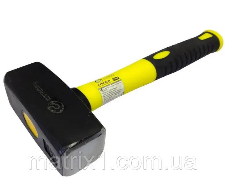 Кувалда 1.5 кг фібергласова двокомпонентна ручка СТАЛЬ 44008, фото 1