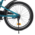 Дитячий двоколісний велосипед із підніжкою та дзеркалом 20 дюймів Profi Urban Y20253S-1 Бірюзовий, фото 7