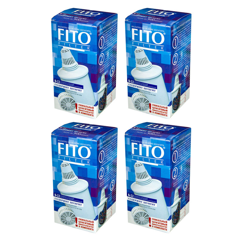 Картридж Fito Filter К-22 для фільтрів глечиків "Гейзер" (4 штуки)
