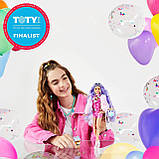 Барбі екстра № 6 бузковим волоссям у джинсовій куртці GXF08 Barbie Extra Doll, фото 5