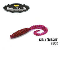 Приманка Bait Breath Curly Grub 3,5" (10шт) - #Ur29 Chameleon/Red/seed