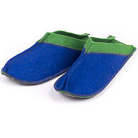 Тапочки для дома и бани войлочные Luxyart Цветный малые, размер 36-39, синий с зеленым(LS-147) kr