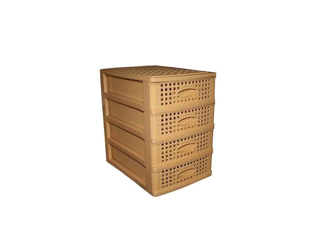 Комод мини 4 яруса (270х190х265) Rotang Бежевый ТМ КОНСЕНСУС, фото 1