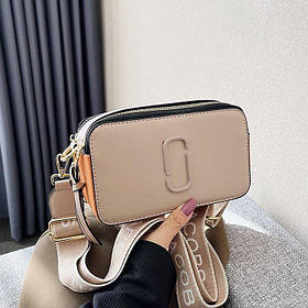 Сумка жіноча Camera Bag у стилі Marc Jacobs Snapshot Сумочка Марк Джейкобс (бежева)