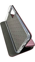 Шкіряний чохол-книжка Elegant book на Oppo A16 / бордовий, фото 6