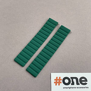 Ремінець 20 мм для Xiaomi / Samsung / Huawei силіконовий магнітний ремінець для годинника 20 мм зелений p4y