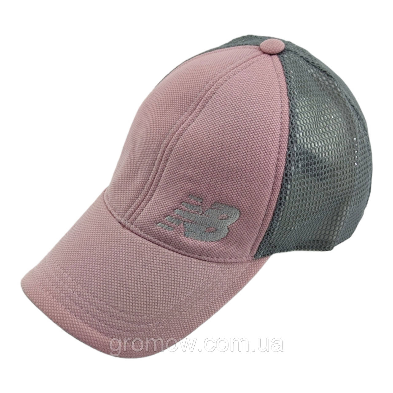 Кепка бейсболка жіноча Польща 56-60 універсальний розмір сітка літня рожевий (ББ527), фото 1