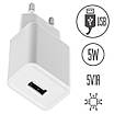 Адаптер живлення 5V1A USB GS-502A білий 5W, фото 3