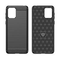 Протиударний TPU чохол Rugged Carbon для Motorola E13 (xt2345) | Mofan | чорний