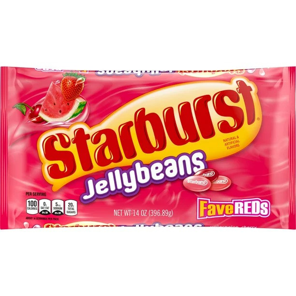 Драже Starburst FaveREDs Jelly Beans Easter Candy Gifts 396g