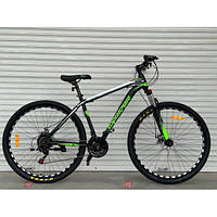 Спортивный горный велосипед TopRider Pelle 611 салатовый 29 дюймов