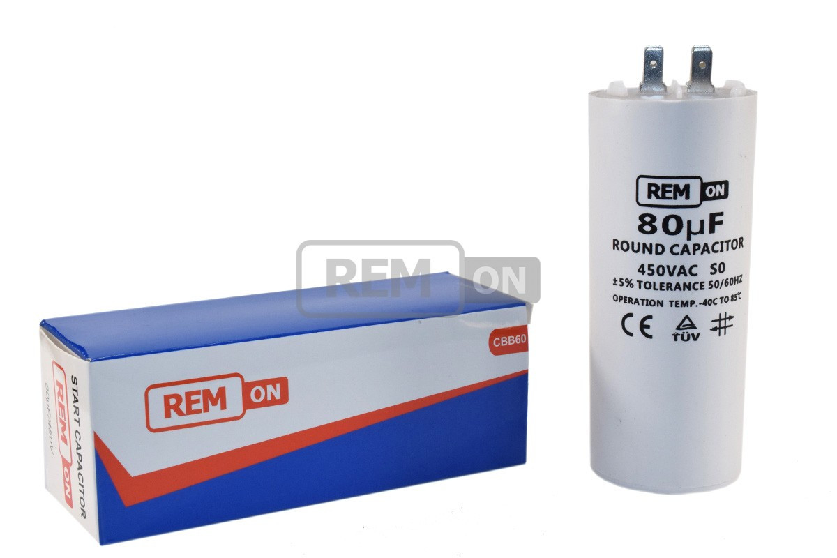 Конденсатор CBB60 80 мкф 450V