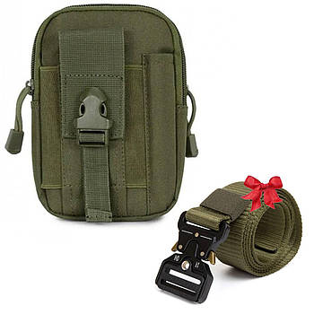 Поясна сумка A50 + Подарунок Ремінь тактичний Tactical Belt / Підсумок з кріпленням Molly