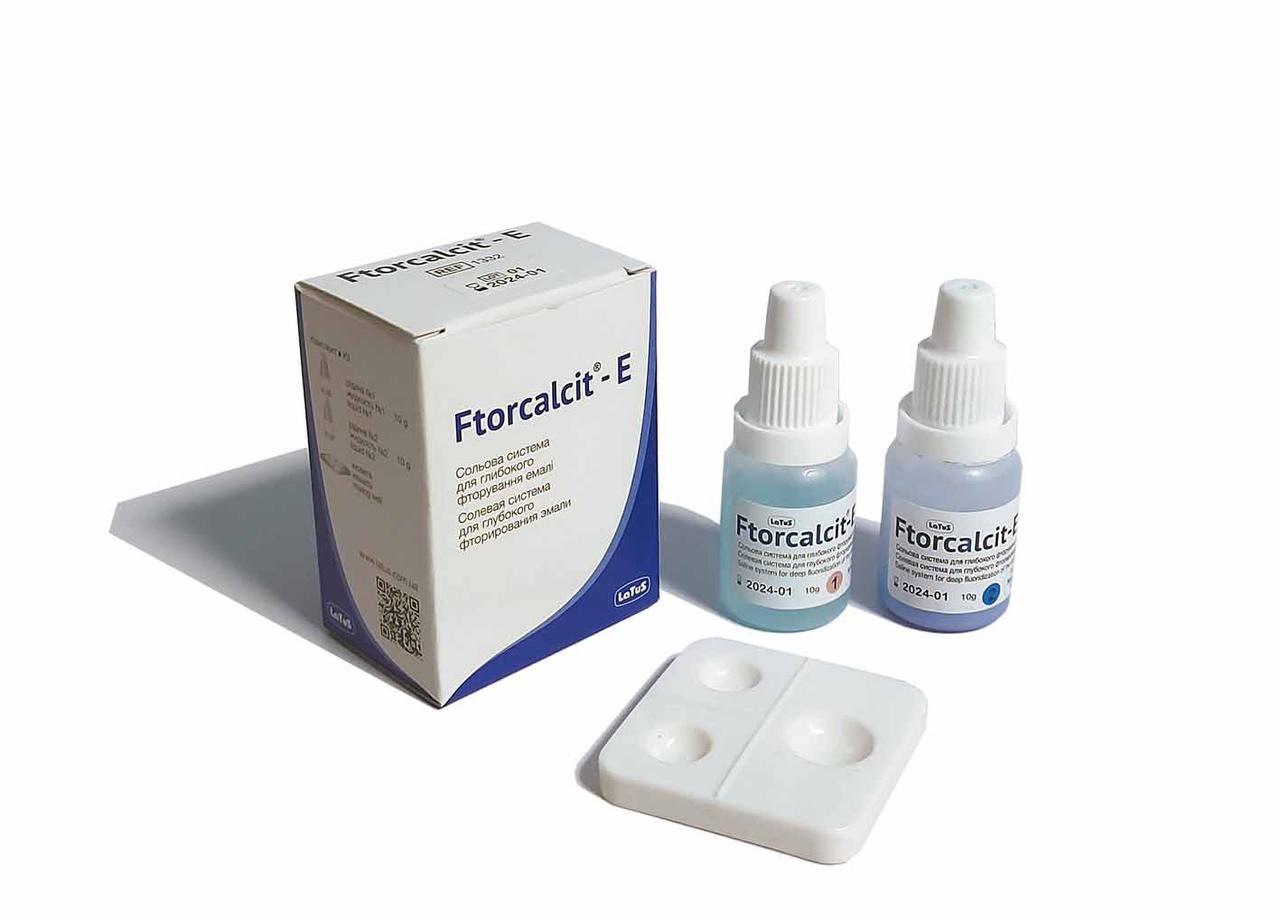 Ftorcalcit-E (Фторкальцит-Е), 2 флакони по 10 г рідини, Latus