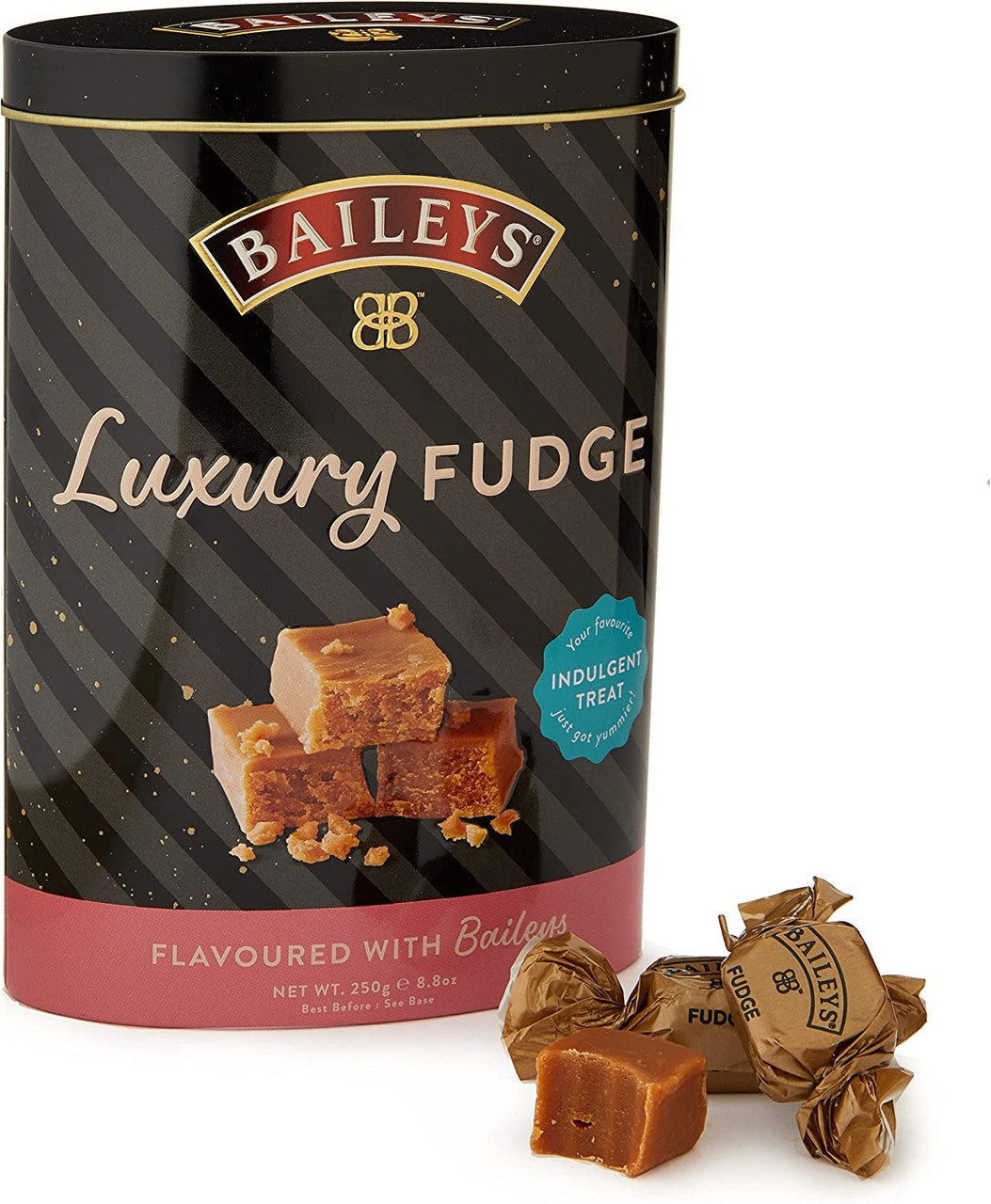 Цукерки з віскі Baileys Luxury Fudge Oval Tin 250 g, фото 1