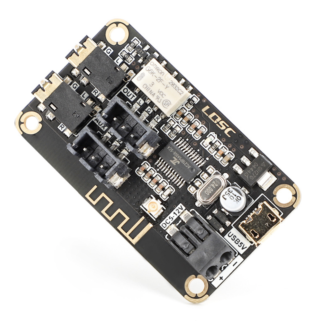 Плата LOSC Bluetooth 4.2 приймач, декодер 5-12В AAC, FLAC APE WMA WAV MP3 модуль