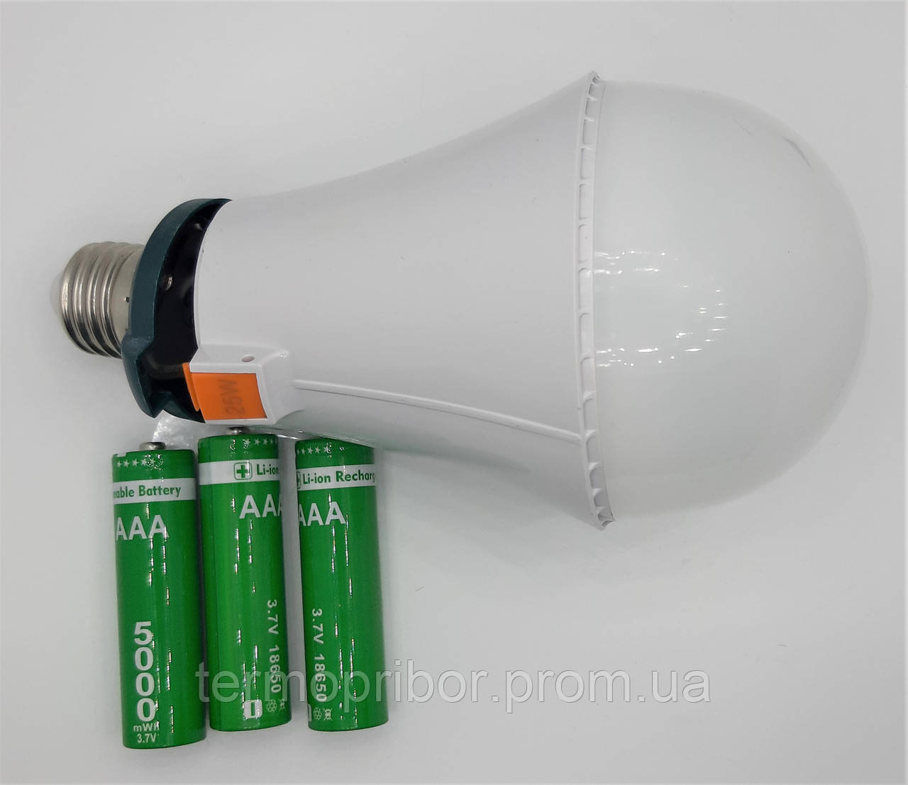 АВАРІЙНА світлодіодна  багатофункціональна LED-лампа зі змінним акумулятором, 24W