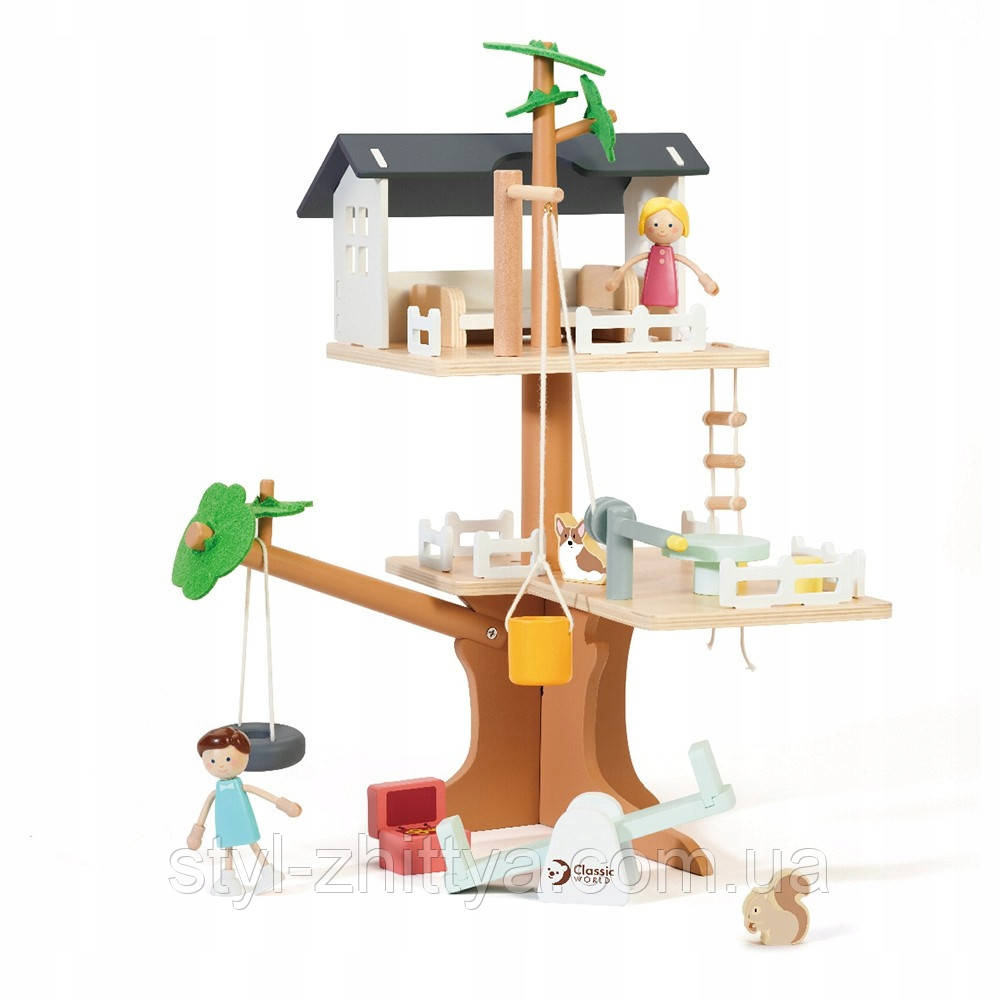 Ляльковий будиночок на дереві / дерев'яний World Tree House