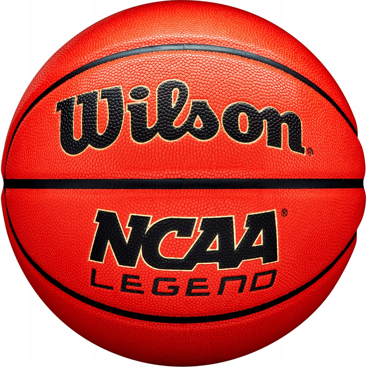 М'яч баскетбольний Wilson NCAA Legend р. 7 (WZ2007601XB7) Orange/Black, фото 1