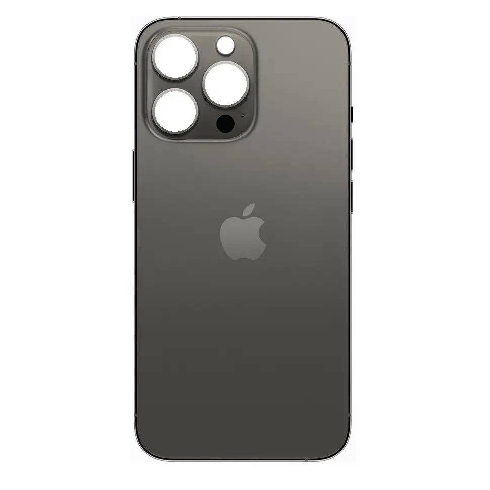 Задня кришка для iPhone 13 Pro, чорна для заміни без розбирання корпусу (великий виріз під скло камери)